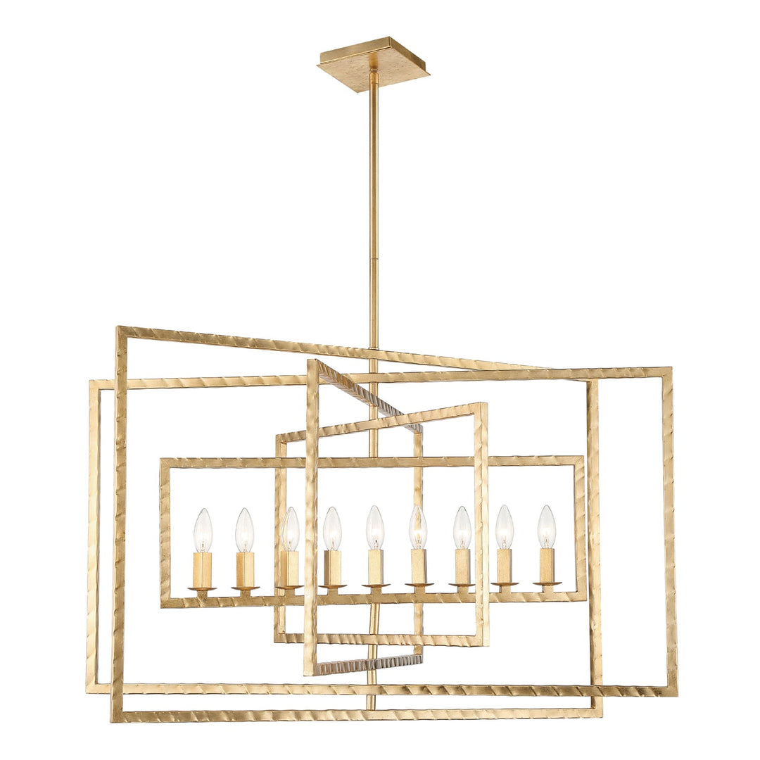Crystorama Crystorama Capri 9 Light Antique Gold Chandelier