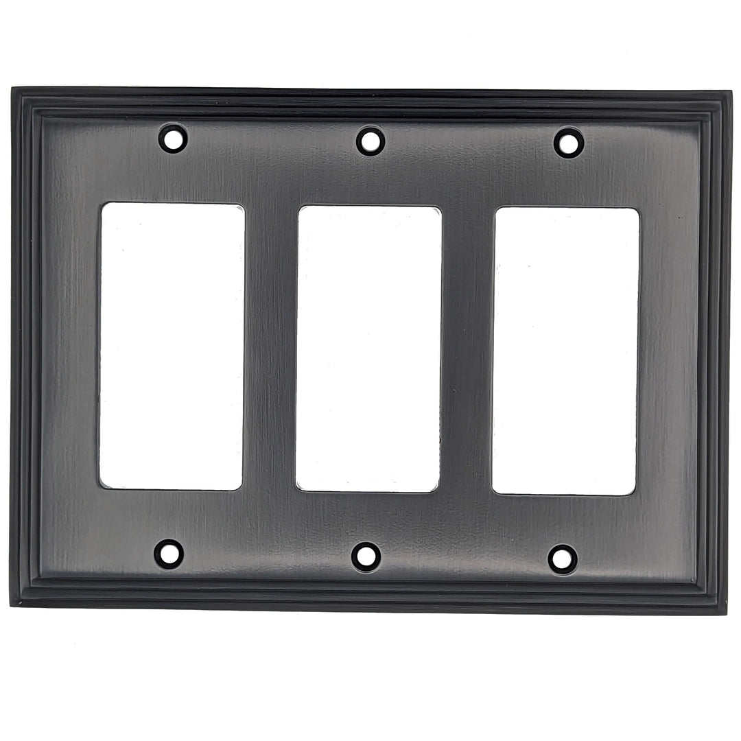 Kingston Classic Stepped Wall Plate (Black Bronze) COPPER MOUNTAIN HARDWARE