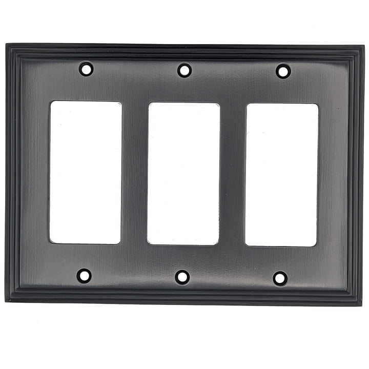 Kingston Classic Stepped Wall Plate (Black Bronze) COPPER MOUNTAIN HARDWARE