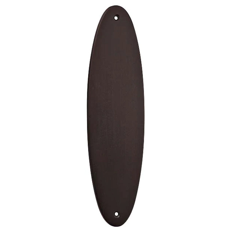 11 Inch Solid Brass Traditional Oval Push Plate (Several Finishes Available) COPPER MOUNTAIN HARDWARE