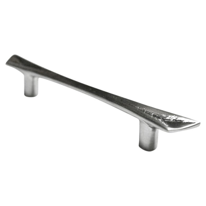 4 1/2 Inch (3 Inch c-c) Pyramid Curve Handle (Satin Nickel Finish) COPPER MOUNTAIN HARDWARE