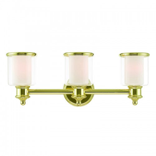 3 Light Polished Brass Bath Vanity Livex