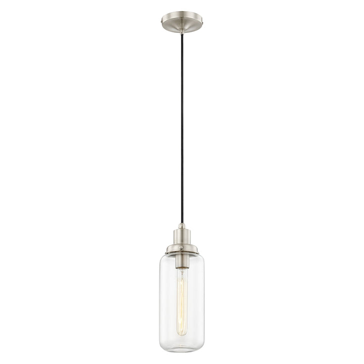 1 Light Brushed Nickel Single Pendant Pendant Livex