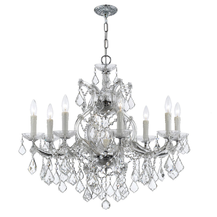 Crystorama Crystorama Maria Theresa 9 Light Swarovski Strass Crystal Polished Chrome Chandelier