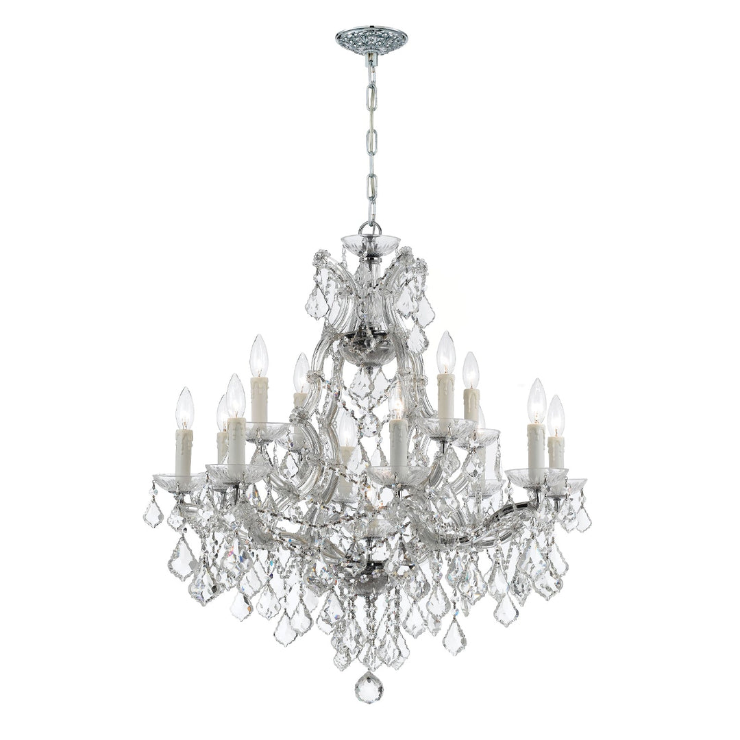 Crystorama Crystorama Maria Theresa 13 Light Swarovski Strass Crystal Polished Chrome Chandelier
