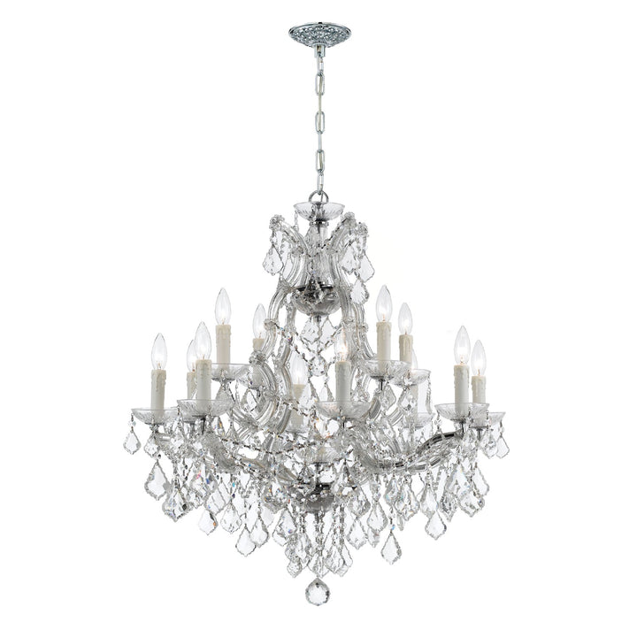 Crystorama Crystorama Maria Theresa 13 Light Spectra Crystal Polished Chrome Chandelier