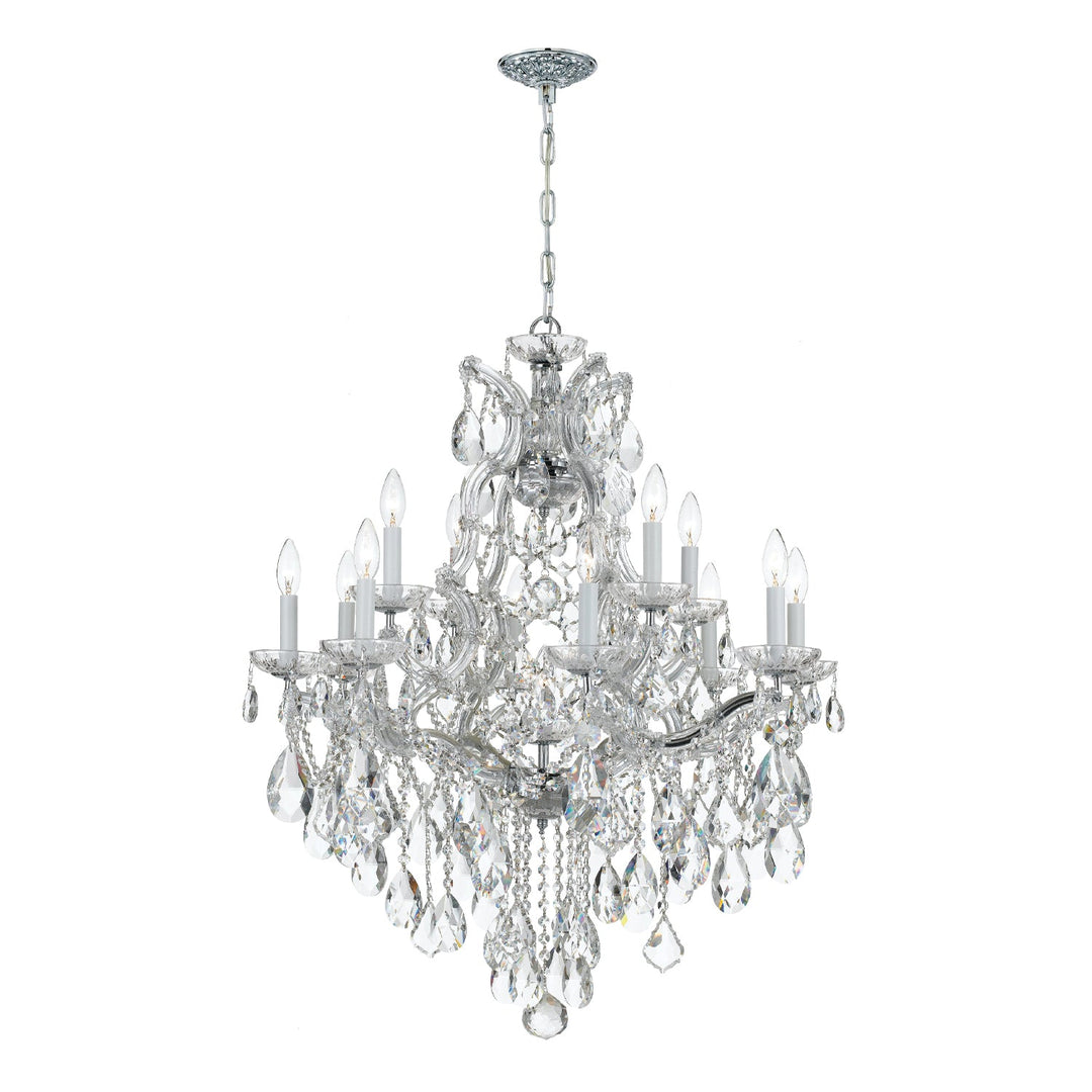 Crystorama Crystorama Maria Theresa 13 Light Swarovski Strass Crystal Polished Chrome Chandelier