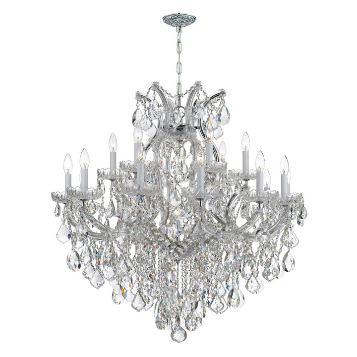 Crystorama Crystorama Maria Theresa 19 Light Spectra Crystal Polished Chrome Chandelier
