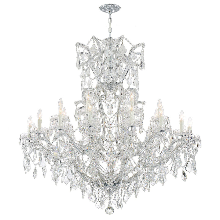 Crystorama Crystorama Maria Theresa 25 Light Spectra Crystal Polished Chrome Chandelier
