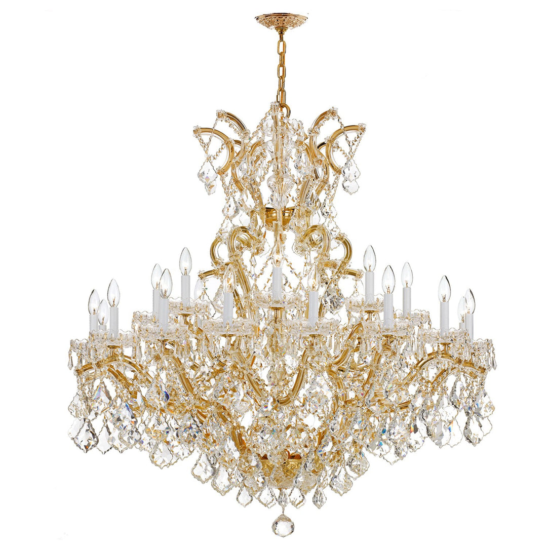 Crystorama Crystorama Maria Theresa 25 Light Swarovski Strass Crystal Gold Chandelier