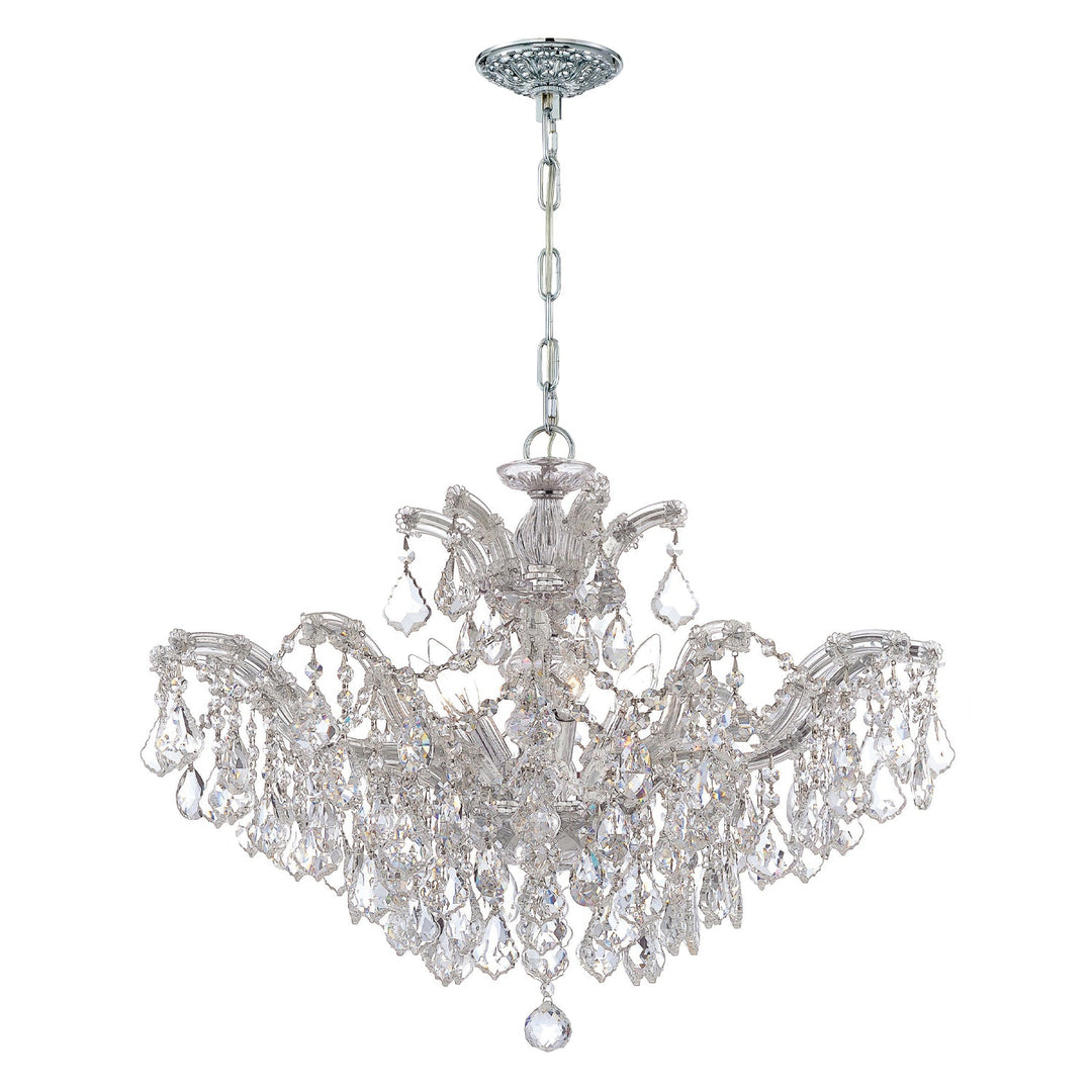 Crystorama Crystorama Maria Theresa 6 Light Swarovski Strass Crystal Polished Chrome Chandelier