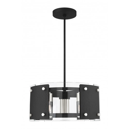 6 Light Black Pendant Chandelier Livex
