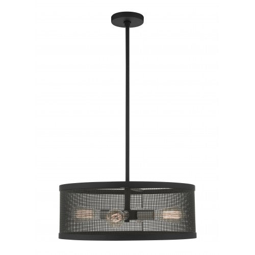 4 Light Black Chandelier Livex