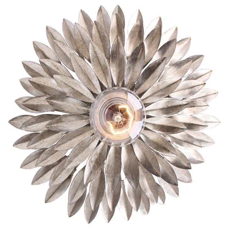 Crystorama Crystorama Broche 1 Light Antique Silver Sconce