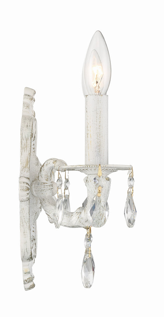 Crystorama Crystorama Paris Market 2 Light Clear Crystal Antique White Sconce