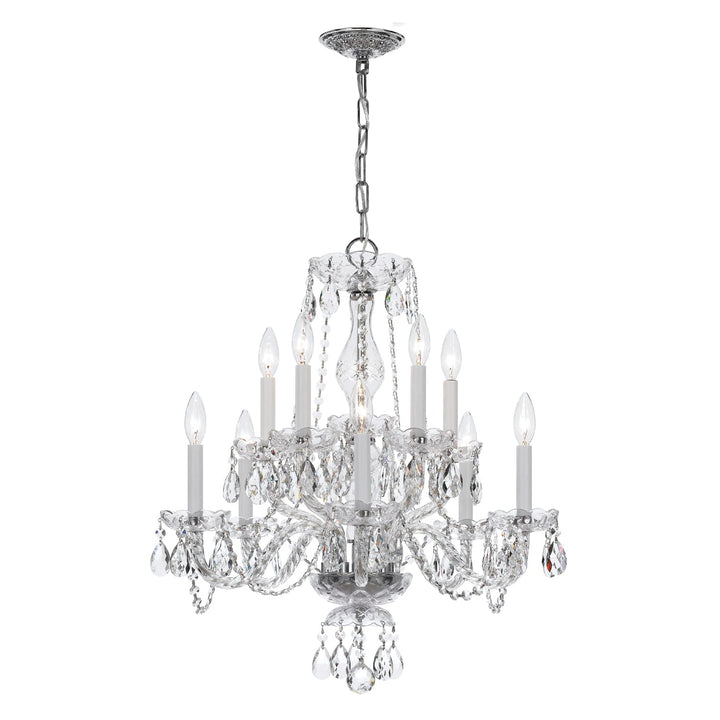 Crystorama Crystorama Traditional Crystal 10 Light Clear Crystal Polished Chrome Chandelier
