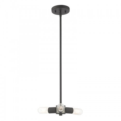 3 Light Black Chandelier Livex