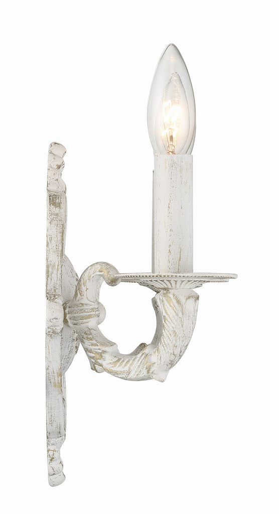 Crystorama Crystorama Paris Market 2 Light Antique White Sconce