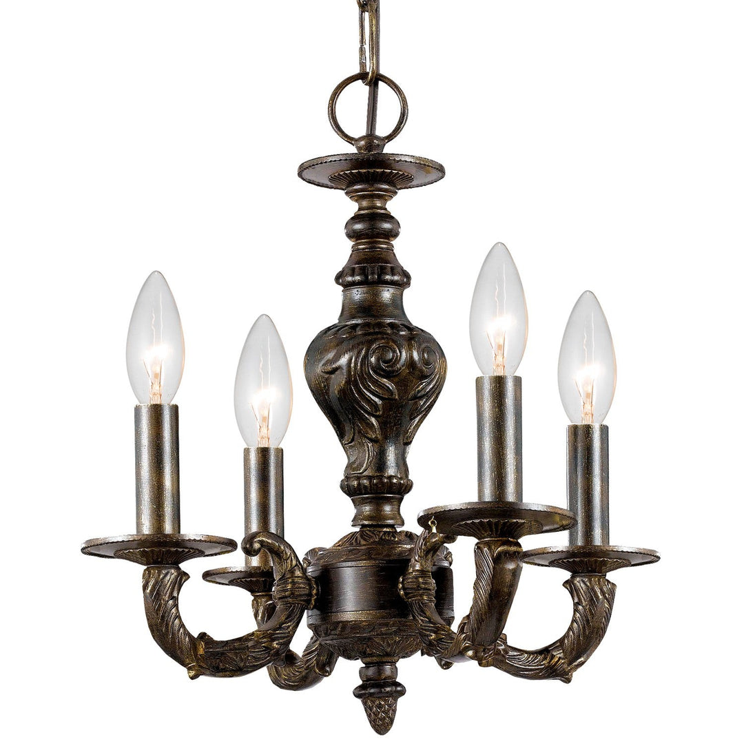 Crystorama Crystorama Paris Market 4 Light Venetian Bronze Mini Chandelier