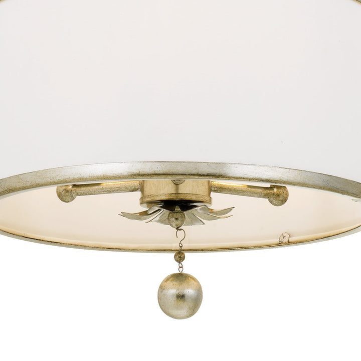 Crystorama Crystorama Broche 3 Light Antique Silver Mini Chandelier