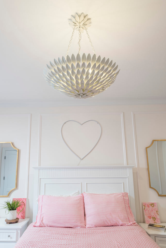 Crystorama Crystorama Broche 6 Light Matte White Chandelier