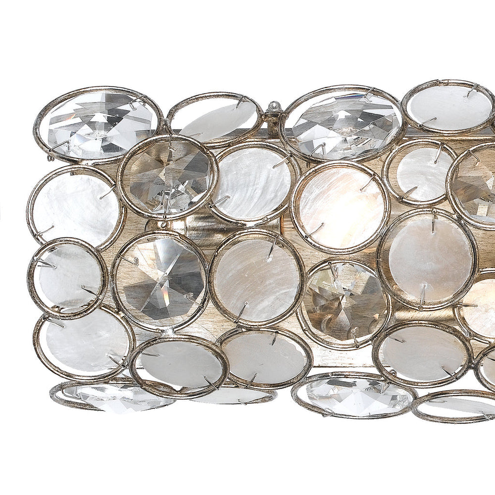 Palla 4 Light Antique Silver Bathroom Vanity Crystorama