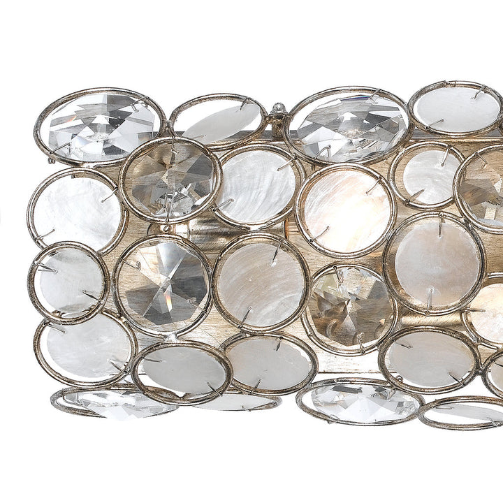 Palla 4 Light Antique Silver Bathroom Vanity Crystorama