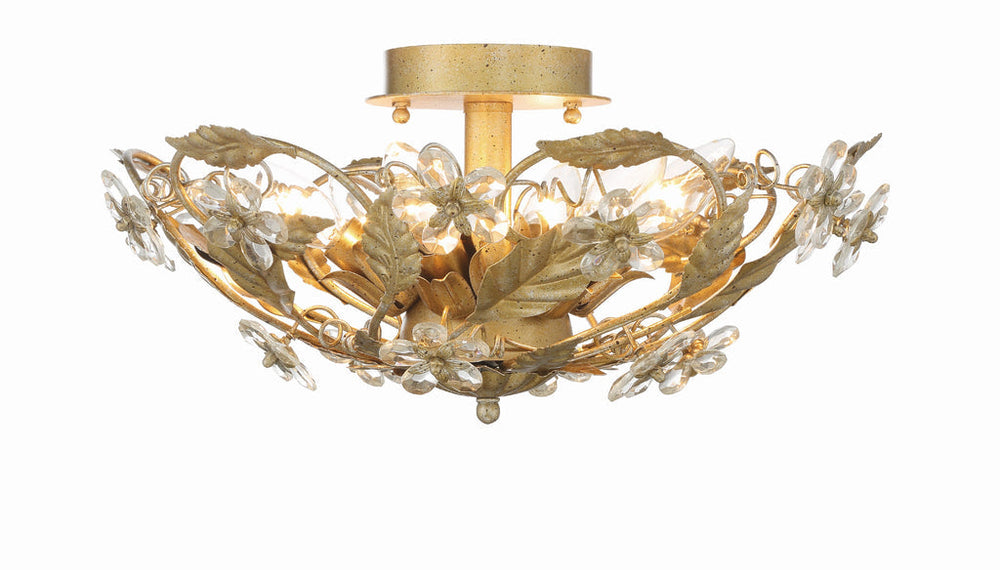 Crystorama Crystorama Paxton 6 Light Aged Brass Chandelier