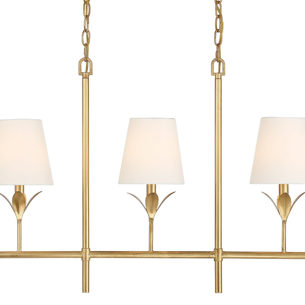 Crystorama Crystorama Broche 5 Light Antique Gold Chandelier