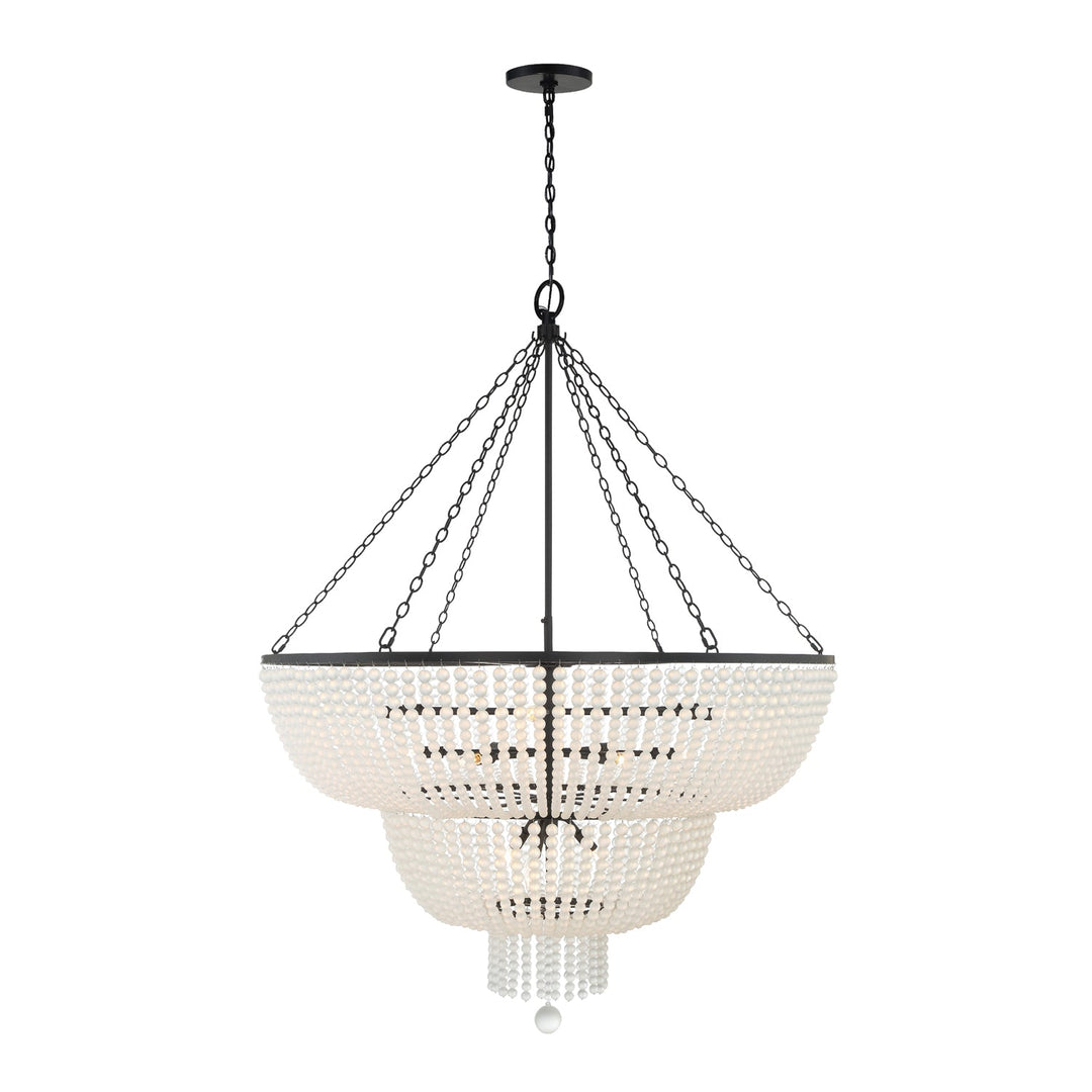 Crystorama Crystorama Rylee 15 Light Matte Black Chandelier