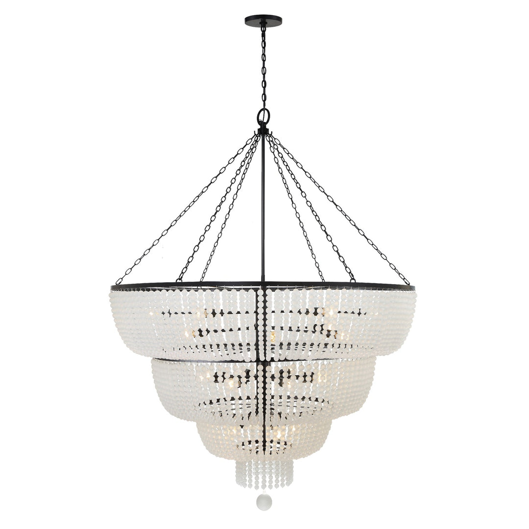Crystorama Crystorama Rylee 24 Light Matte Black Chandelier