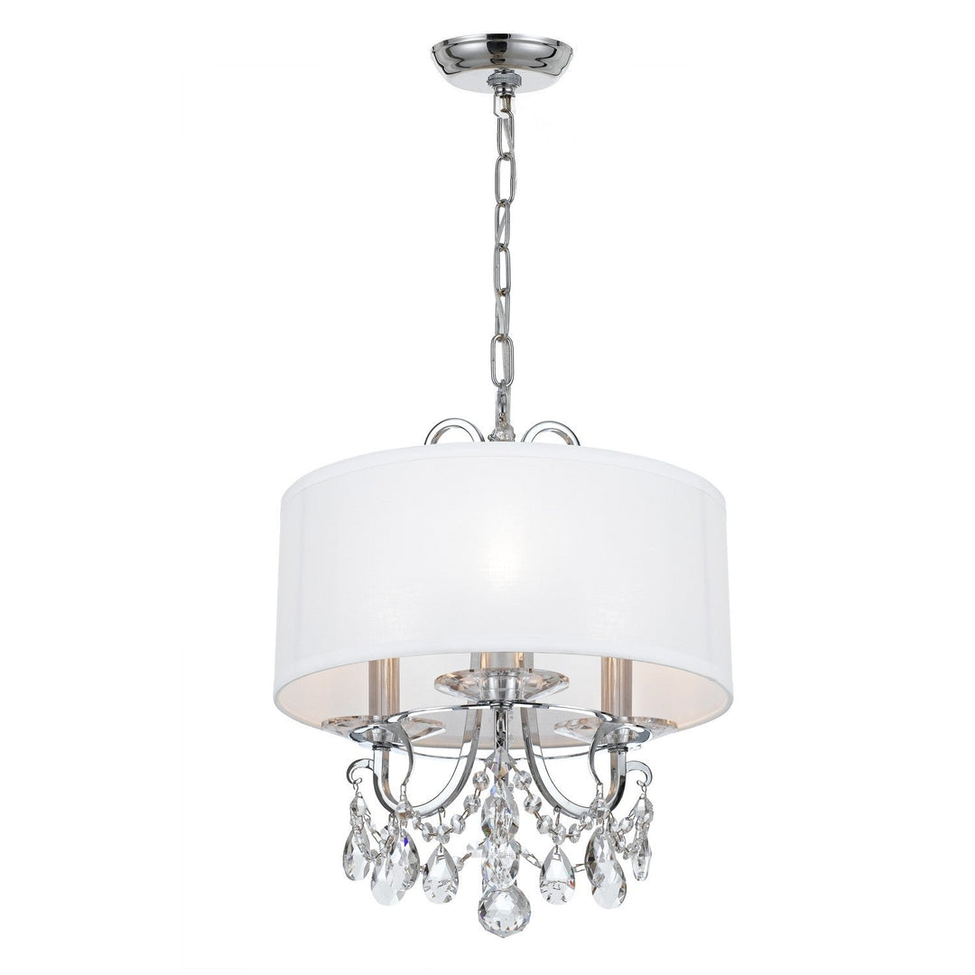 Crystorama Crystorama Othello 3 Light Swarovski Strass Crystal Polished Chrome Mini Chandelier