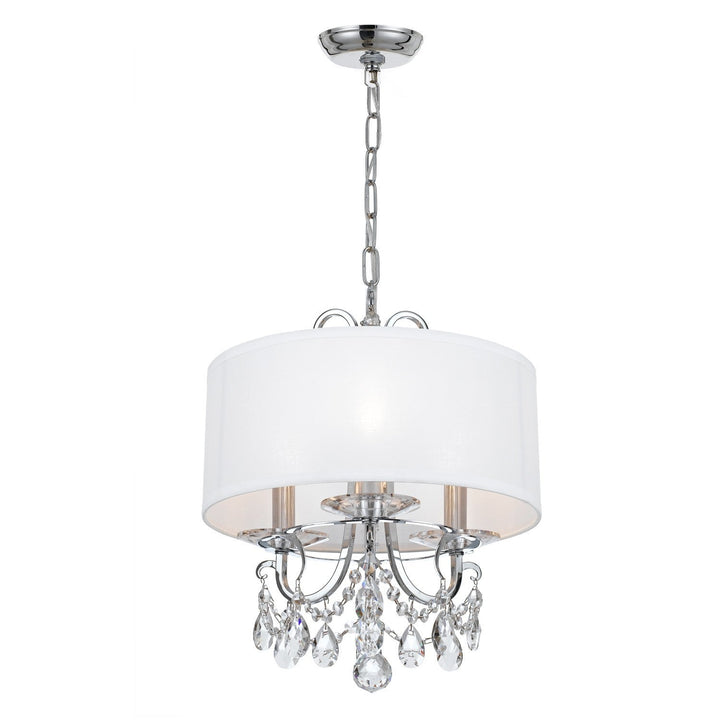 Crystorama Crystorama Othello 3 Light Swarovski Strass Crystal Polished Chrome Mini Chandelier