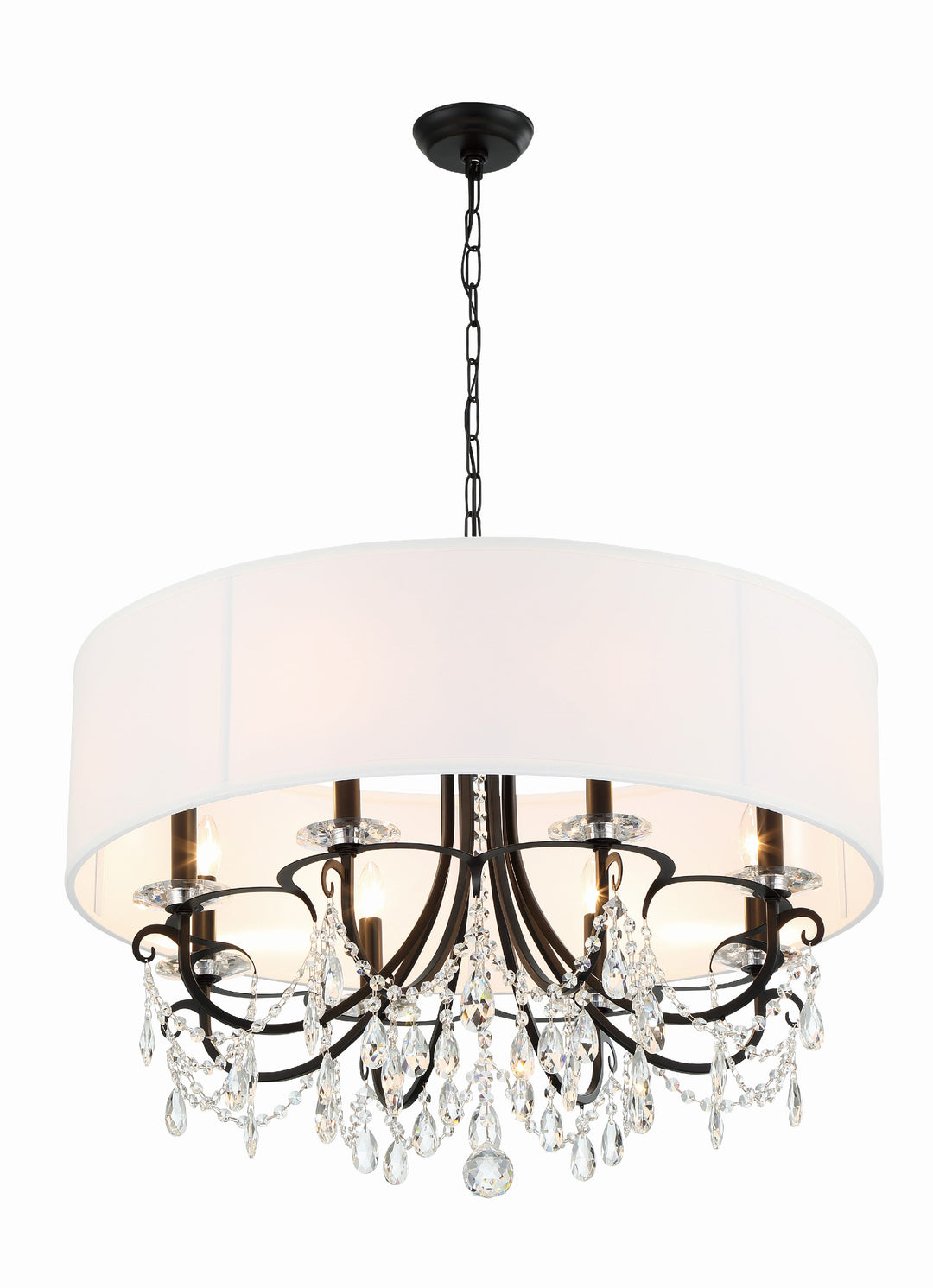 Crystorama Crystorama Othello 8 Light Matte Black Chandelier