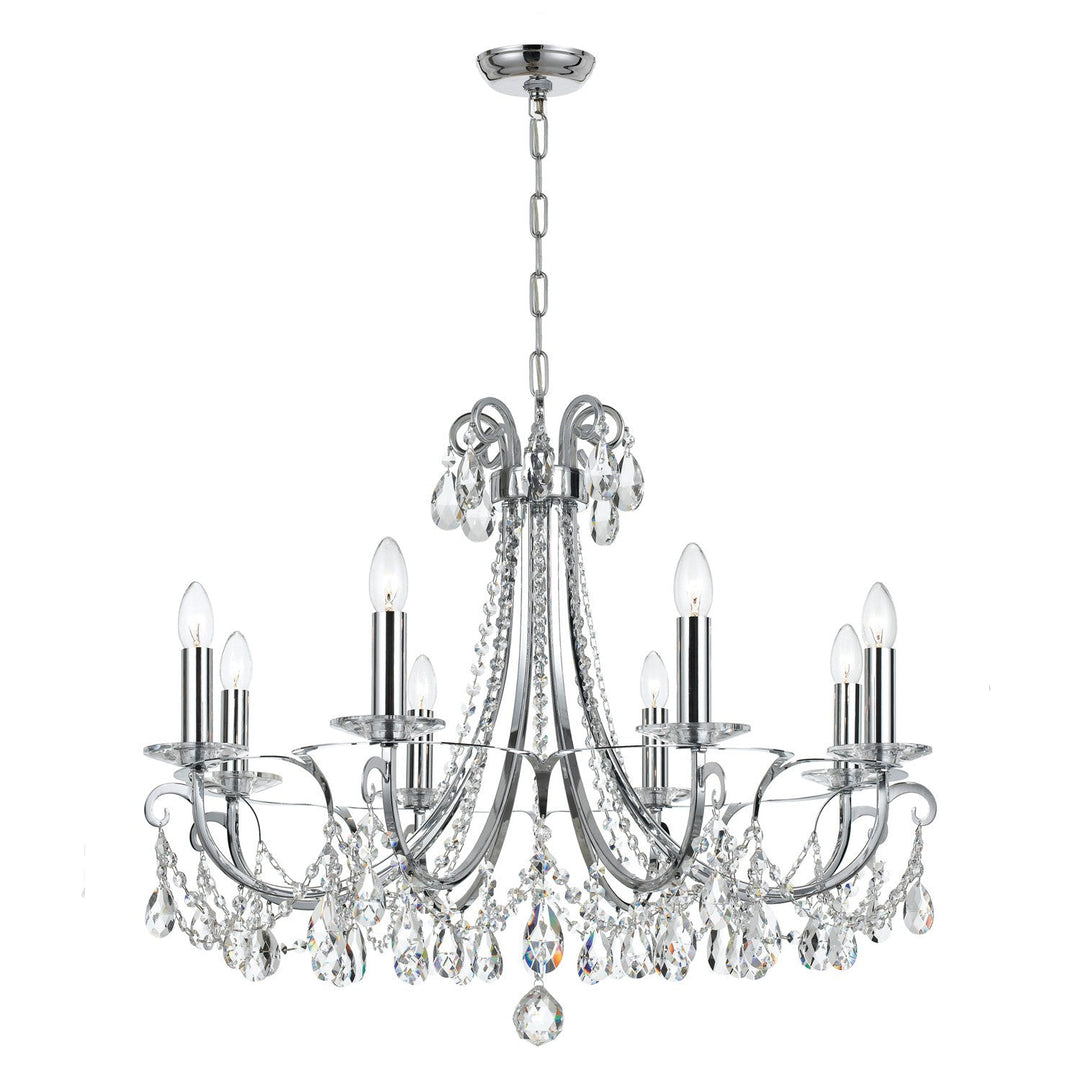 Crystorama Crystorama Othello 8 Light Spectra Crystal Polished Chrome Chandelier