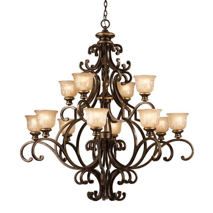 Crystorama Crystorama Norwalk 12 Light Bronze Umber Chandelier