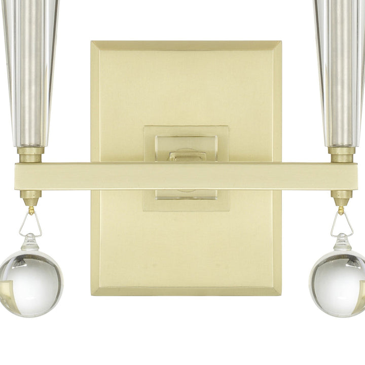 Crystorama Crystorama Paxton 2 Light Aged Brass Sconce