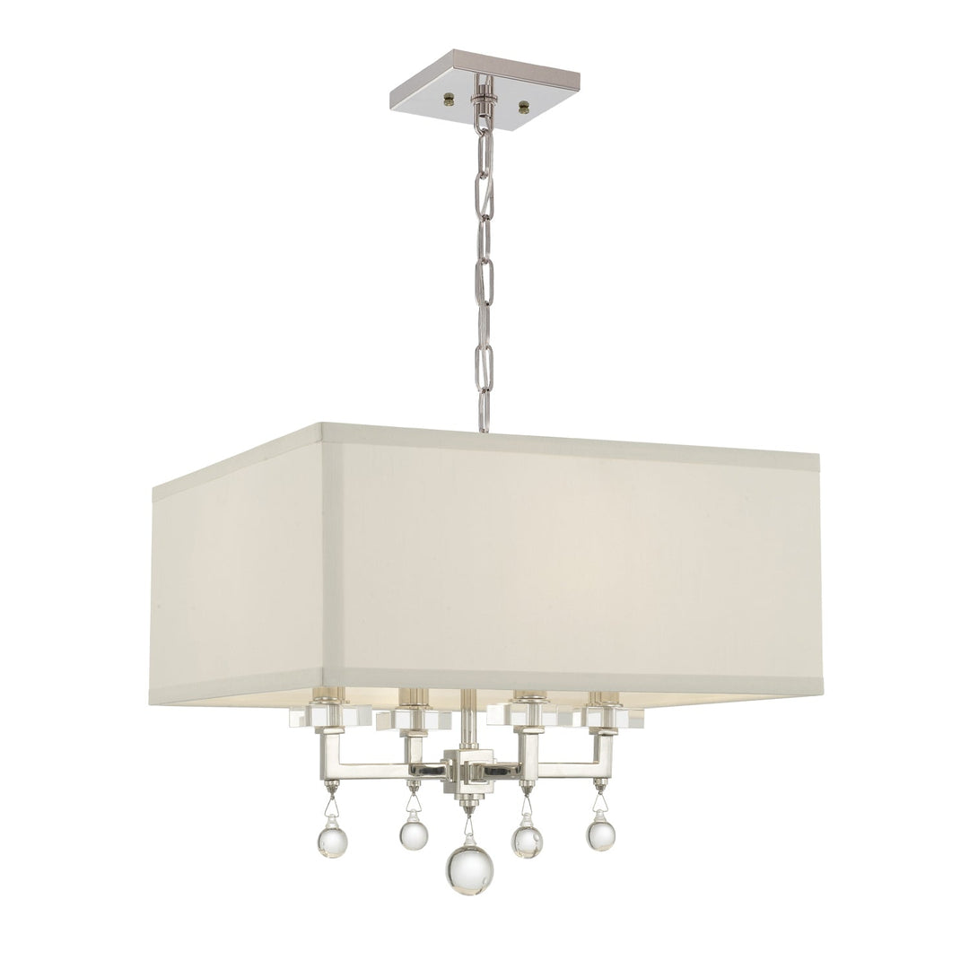 Crystorama Crystorama Paxton 4 Light Polished Nickel Mini Chandelier
