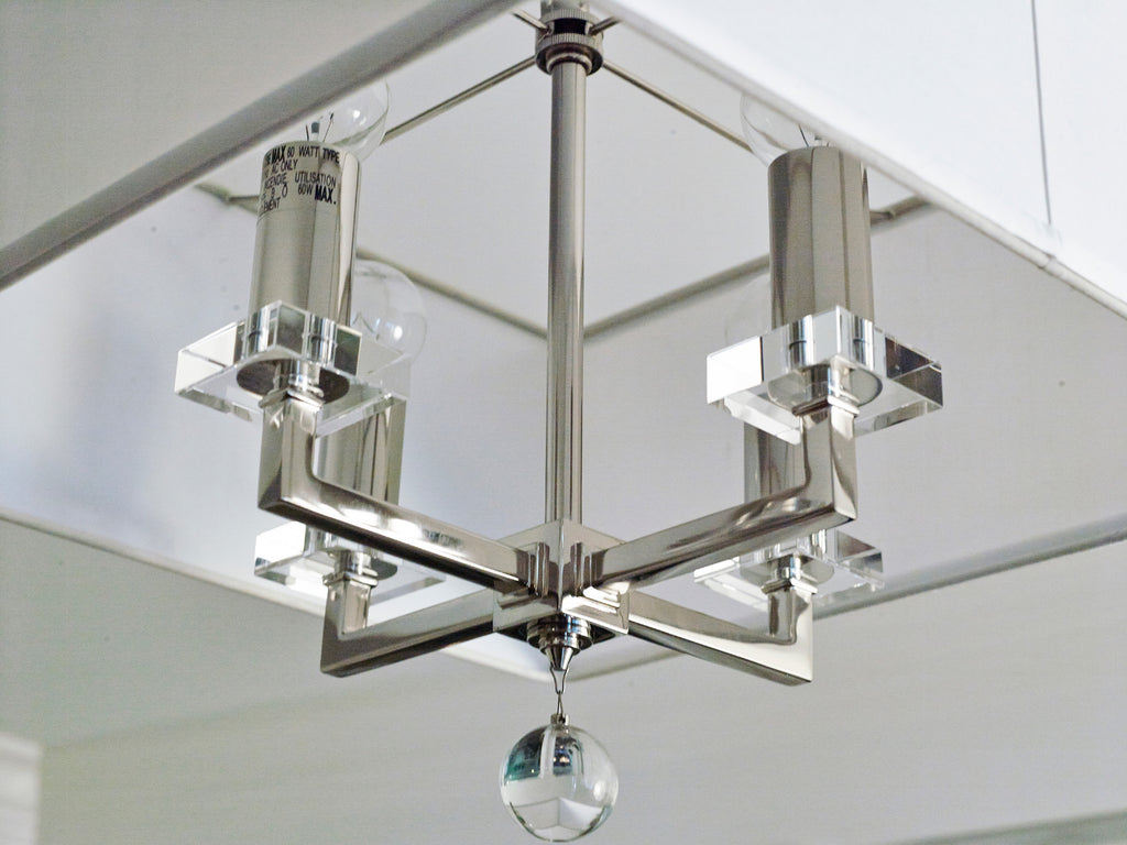 Crystorama Crystorama Paxton 4 Light Polished Nickel Mini Chandelier