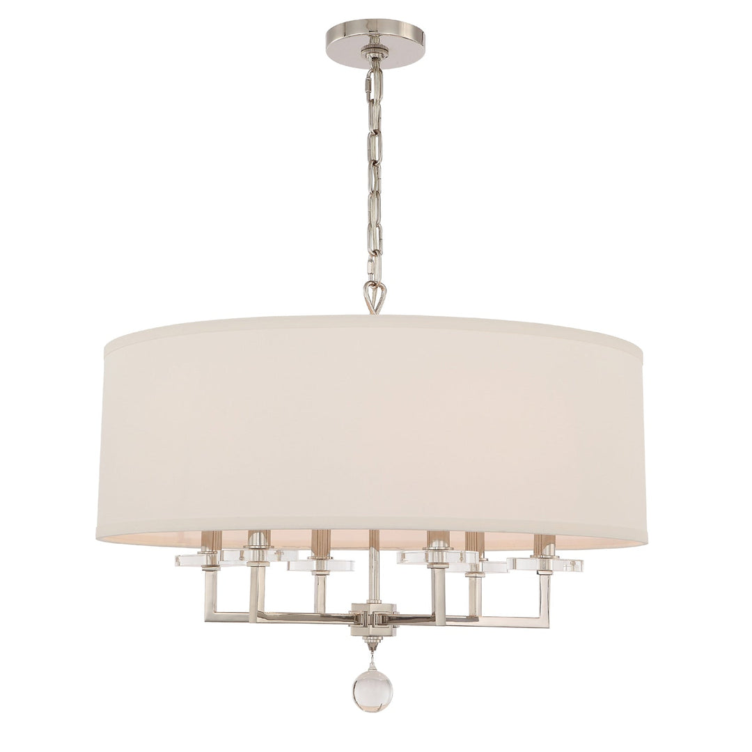 Crystorama Crystorama Paxton 6 Light Polished Nickel Chandelier