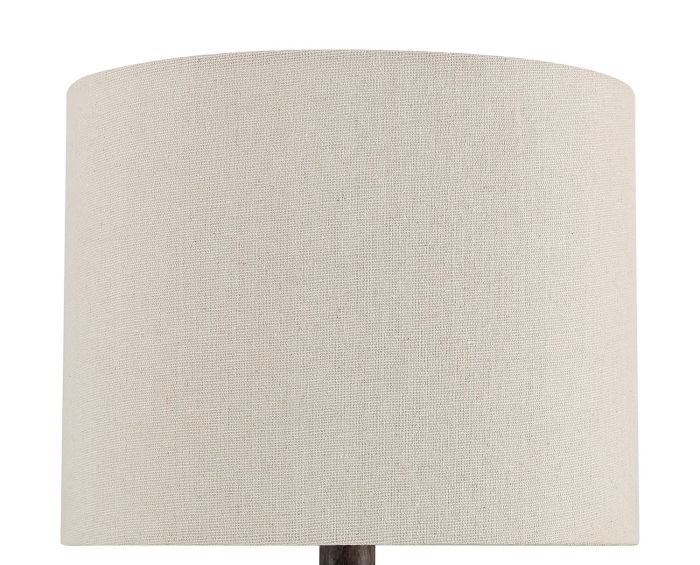 ##Antique Hardware## 1 Light Resin Base Table Lamp in Carved Painted Brown (2 Pack)