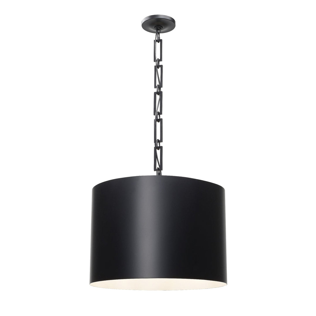 Crystorama Crystorama Brian Patrick Flynn Alston 6 Light Matte Black + White Chandelier