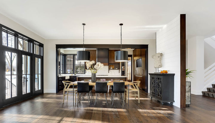 Crystorama Crystorama Brian Patrick Flynn Alston 6 Light Matte Black + White Chandelier