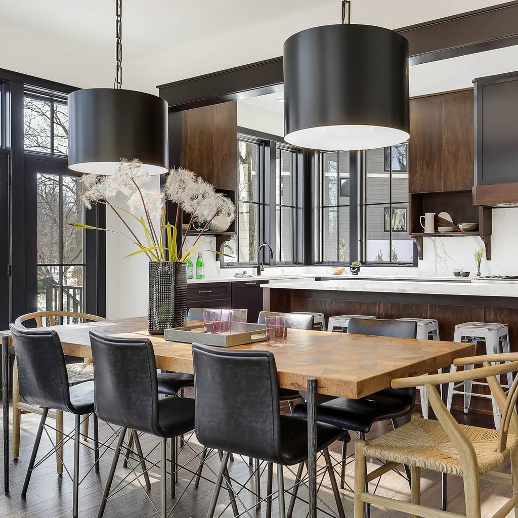 Crystorama Crystorama Brian Patrick Flynn Alston 6 Light Matte Black + White Chandelier