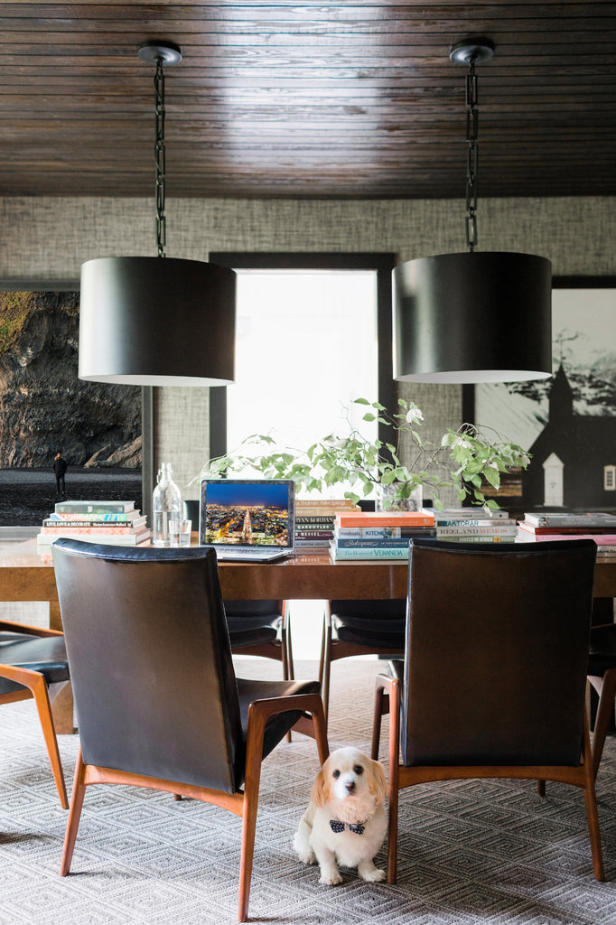 Crystorama Crystorama Brian Patrick Flynn Alston 6 Light Matte Black + White Chandelier