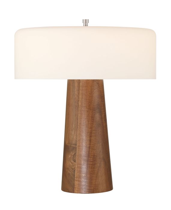 ##Antique Hardware## 1 Light LED Table Lamp in Walnut