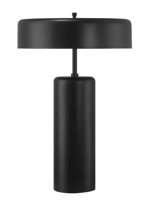##Antique Hardware## 3 Light Table Lamp in Flat Black