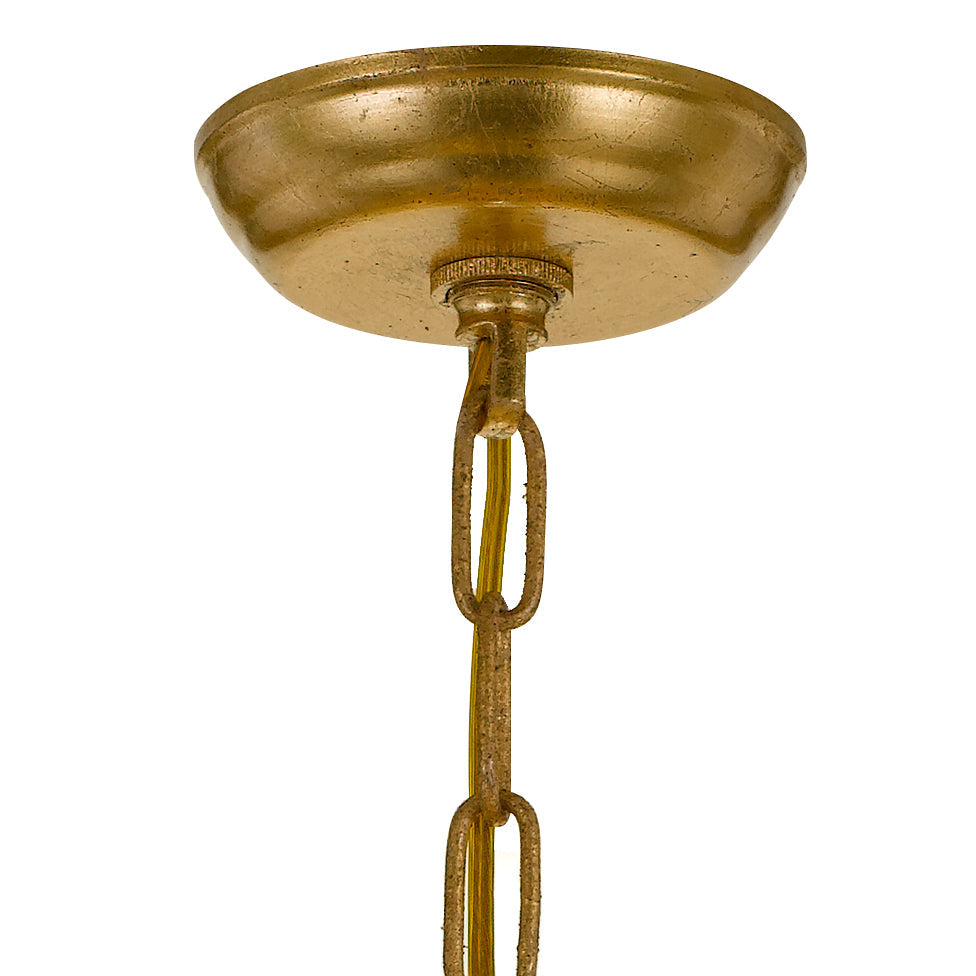 Crystorama Crystorama Bridgehampton 8 Light Hand Cut Crystal Antique Gold Chandelier