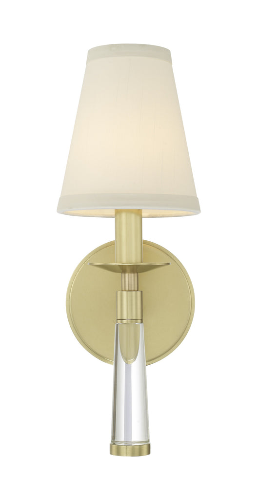 Crystorama Crystorama Baxter 1 Light Aged Brass Sconce