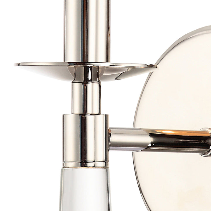 Crystorama Crystorama Baxter 1 Light Polished Nickel Sconce